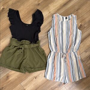 2 SHEIN brand rompers.